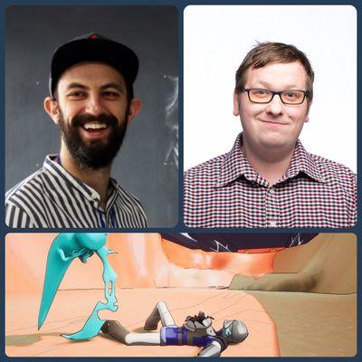 Mason Korea Computer Game Design faculty Jared Bruhn and John Doran